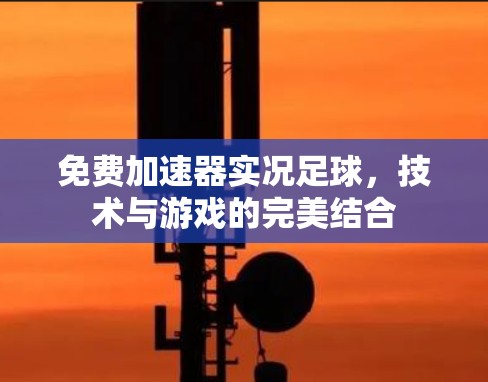 免费加速器实况足球，技术与游戏的完美结合
