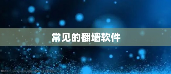 常见的翻墙软件