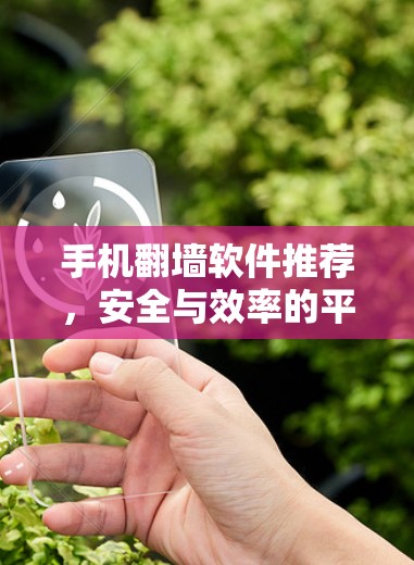 手机翻墙软件推荐,安全与效率的平衡