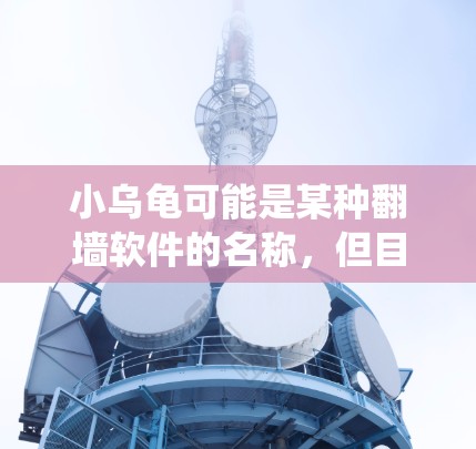 小乌龟可能是某种翻墙软件的名称,但目前没有确切的信息表明有一个名为小乌龟的翻墙软件。翻墙软件通常是用来绕过网络限制,访问被限制访问的网站或内容。这些软件可能包括VPN、代理服务器、DNS解析器等工具