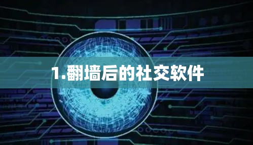 1.翻墙后的社交软件