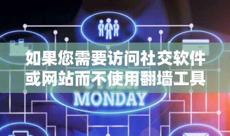 如果您需要访问社交软件或网站而不使用翻墙工具,可以考虑以下几种替代方法