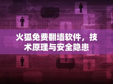 火狐免费翻墙软件,技术原理与安全隐患