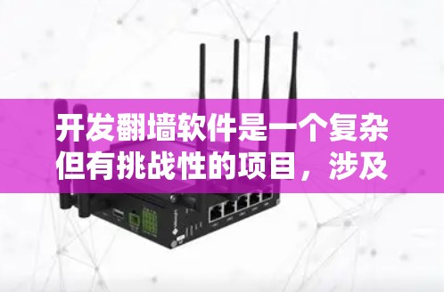 开发翻墙软件是一个复杂但有挑战性的项目，涉及多个技术和法律方面的考量。以下是分步指南，帮助您系统地进行开发和部署
