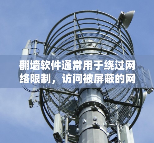 翻墙软件通常用于绕过网络限制，访问被屏蔽的网站或内容。但请注意，下载和使用此类软件可能涉及法律风险。在某些国家和地区，这种行为是非法的，可能会导致法律后果