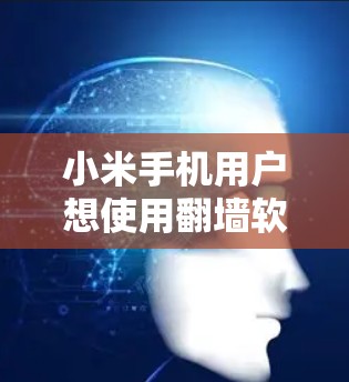 小米手机用户想使用翻墙软件可以按照以下步骤操作