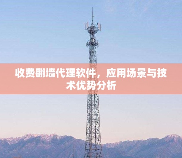 收费翻墙代理软件，应用场景与技术优势分析