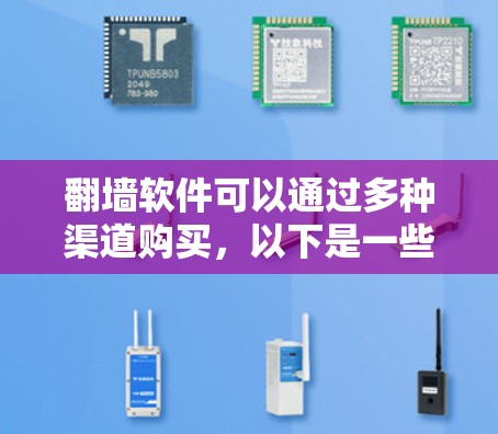 翻墙软件可以通过多种渠道购买,以下是一些常见的途径和注意事项