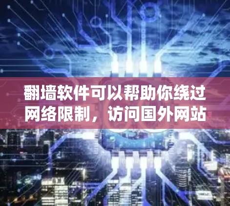 翻墙软件可以帮助你绕过网络限制，访问国外网站，但也伴随着一定的风险。以下是使用翻墙软件的分步指南