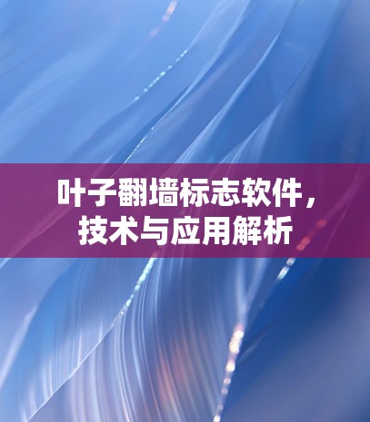 叶子翻墙标志软件,技术与应用解析