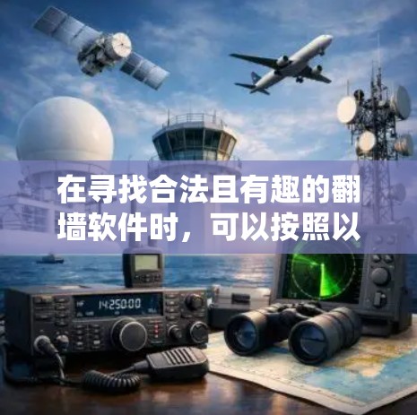 在寻找合法且有趣的翻墙软件时，可以按照以下步骤进行
