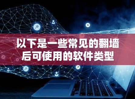 以下是一些常见的翻墙后可使用的软件类型