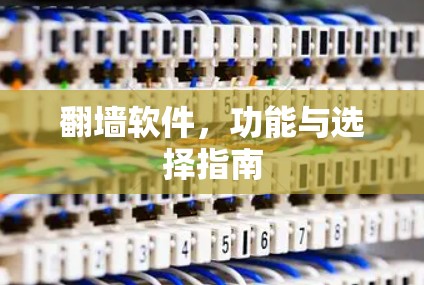翻墙软件，功能与选择指南