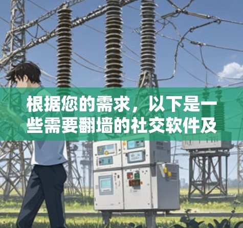 根据您的需求，以下是一些需要翻墙的社交软件及其使用方法和注意事项