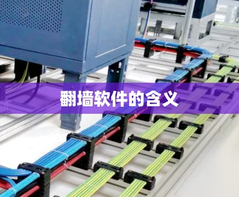翻墙软件的含义