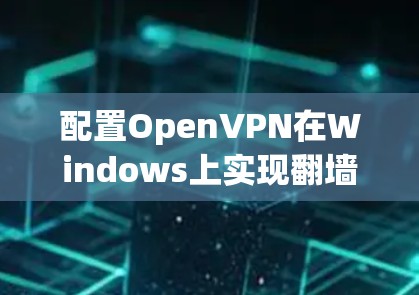 配置OpenVPN在Windows上实现翻墙的步骤如下