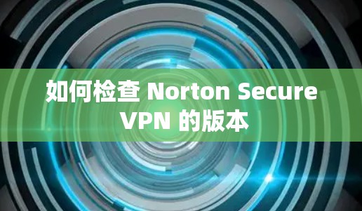 如何检查 Norton Secure VPN 的版本