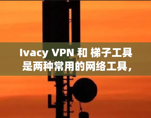 Ivacy VPN 和 梯子工具 是两种常用的网络工具，用于不同的目的。以下是它们的简要介绍和使用方法