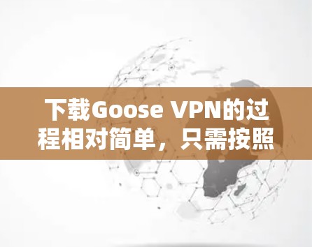 下载Goose VPN的过程相对简单，只需按照以下步骤操作