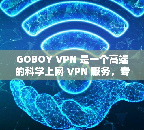 GOBOY VPN 是一个高端的科学上网 VPN 服务，专注于为用户提供安全、高速、稳定的网络访问体验。它主要面向企业、研究机构和科技爱好者，适合需要高强度网络安全和隐私保护的用户