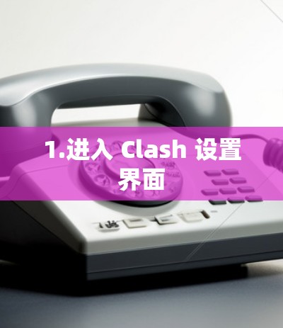 1.进入 Clash 设置界面 1.进入 Clash 设置界面