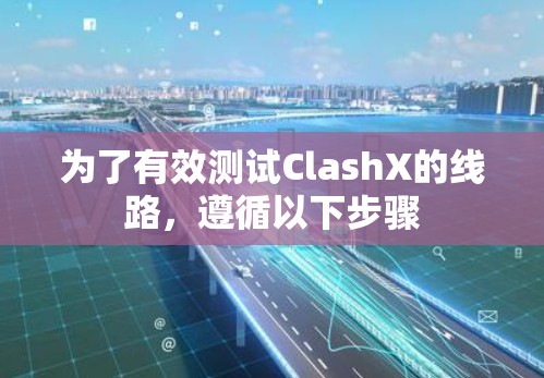 为了有效测试ClashX的线路,遵循以下步骤 为了有效测试ClashX的线路,遵循以下步骤