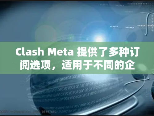 Clash Meta 提供了多种订阅选项，适用于不同的企业需求。以下是详细的步骤指南和常见问题解答，帮助您顺利订阅并使用Clash Meta