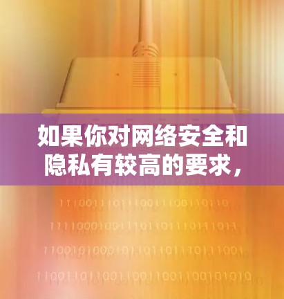 如果你对网络安全和隐私有较高的要求，使用知名的VPN服务提供商也是更好的选择。请确保选择的服务提供商遵守相关的隐私和数据保护法律，并定期检查其应用程序和服务的安全性